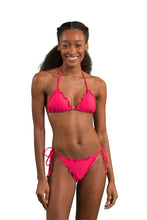 Laad de afbeelding in de Gallery-viewer, Model Front: Rio De Sol Top Top Dots-Virtual-Pink Frufru