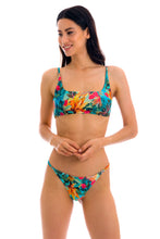 Laad de afbeelding in de Gallery-viewer, Model Front: Rio De Sol Top Top Paradise Bra-Sport