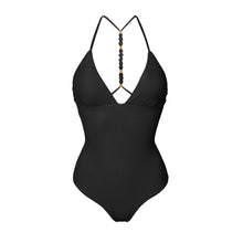 Laad de afbeelding in de Gallery-viewer, Product Front: Rio De Sol One-Piece Malibu-Black Alani-Op