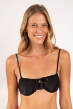 Laad de afbeelding in de Gallery-viewer, Gallery: Rio De Sol Top Top Shimmer-Black Balconet-Tie