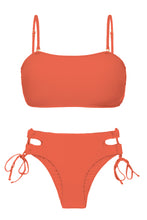 Laad de afbeelding in de Gallery-viewer, Product Front: Rio De Sol Set Set Light-Peach Bandeau-Reto Madrid