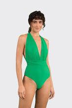 Laad de afbeelding in de Gallery-viewer, Model Front: Rio De Sol One-Piece Tambourine Marina