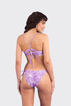Laad de afbeelding in de Gallery-viewer, Model Back: Rio De Sol Set Set Trail-Purple Tank-Tie Ibiza-Comfy