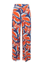 Laad de afbeelding in de Gallery-viewer, Product Front: Rio De Sol Beach Trousers Leaves Wide Pants