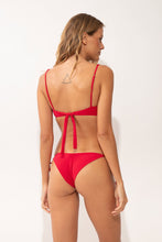 Laad de afbeelding in de Gallery-viewer, Model Back: Rio De Sol Bottom Bottom Malibu-Malagueta Cheeky-Tie