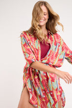 Laad de afbeelding in de Gallery-viewer, Image 09: Rio De Sol Shirtdress Sea-Bloom Chemise Gabriele