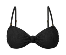 Laad de afbeelding in de Gallery-viewer, Product Front: Rio De Sol Top Top Bora-Black Bandeau-Joy
