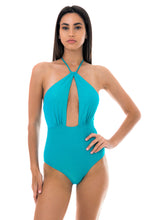 Laad de afbeelding in de Gallery-viewer, Model Front: Rio De Sol One-Piece Radiante Azul Sensation
