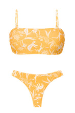 Laad de afbeelding in de Gallery-viewer, Product Front: Rio De Sol Set Set Sunny-Forest Bandeau-Reto Nice-Fio