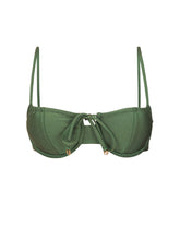 Laad de afbeelding in de Gallery-viewer, Product Front: Rio De Sol Top Top Shimmer-Croco Balconet-Tie