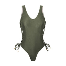 Laad de afbeelding in de Gallery-viewer, Product Front: Rio De Sol One-Piece Croco Zoe