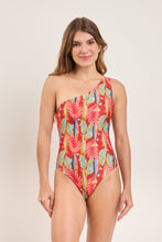 Laad de afbeelding in de Gallery-viewer, Model Front: Rio De Sol One-Piece Sea-Bloom Sienna