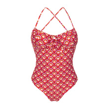 Laad de afbeelding in de Gallery-viewer, Product Front: Rio De Sol One-Piece Floral-Scales Julia