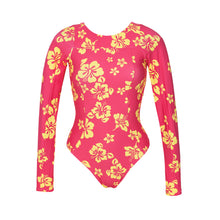 Laad de afbeelding in de Gallery-viewer, Product Front: Wednesday In Hawaii By Rio De Sol One-Piece Pua-Guava Surf