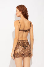 Laad de afbeelding in de Gallery-viewer, Model Back: Rio De Sol Beach Skirt Yaguara Mini Skirt Ruched
