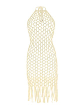 Laad de afbeelding in de Gallery-viewer, Product Front: Rio De Sol Midi Dress Offwhite Serena Dress