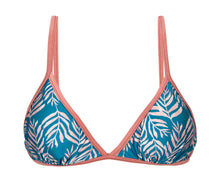 Laad de afbeelding in de Gallery-viewer, Product Front: Rio De Sol Top Top Palms-Blue Tri-Fixo