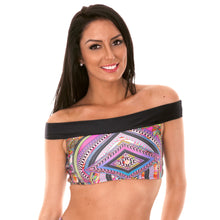 Laad de afbeelding in de Gallery-viewer, Model Front: Rio De Sol Top Soutien Samarcanda Offshoulder