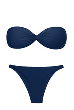 Laad de afbeelding in de Gallery-viewer, Product Front: Rio De Sol Set Set Navy Twist Leblon