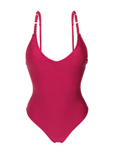 Laad de afbeelding in de Gallery-viewer, Product Front: Rio De Sol One-Piece Shimmer-Desejo Hype-Noa