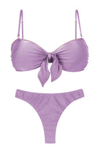 Laad de afbeelding in de Gallery-viewer, Product Front: Rio De Sol Set Set Shimmer-Harmonia Bandeau-Knot Nice-Fio