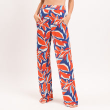 Laad de afbeelding in de Gallery-viewer, Gallery: Rio De Sol Beach Trousers Leaves Wide Pants
