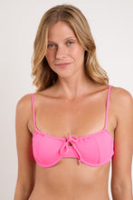 Laad de afbeelding in de Gallery-viewer, Gallery: Rio De Sol Top Top Mtx-Ultrapink Balconet-Tie