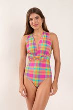 Laad de afbeelding in de Gallery-viewer, Model Front: Rio De Sol One-Piece Tulip-Garden Marina
