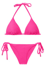 Laad de afbeelding in de Gallery-viewer, Product Front: Rio De Sol Set Set Malibu-Rosa Tri-Inv Cheeky-Tie
