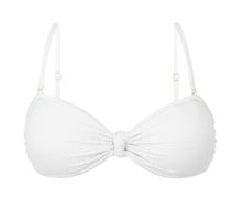 Laad de afbeelding in de Gallery-viewer, Product Front: Rio De Sol Top Top Bora-White Bandeau-Joy
