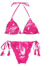 Laad de afbeelding in de Gallery-viewer, Product Front: Rio De Sol Set Set Pink-Palms Frufru