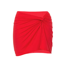 Laad de afbeelding in de Gallery-viewer, Product Front: Rio De Sol Beach Skirt Rouge Skirt-Knot