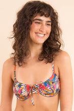 Laad de afbeelding in de Gallery-viewer, Gallery: Rio De Sol Top Top Jungle Balconet-Tie