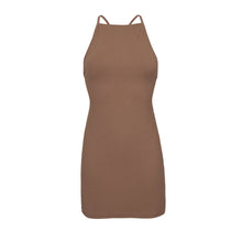 Laad de afbeelding in de Gallery-viewer, Product Front: Rio De Sol Mini Dress Sand-Cappuccino Talia Dress