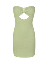 Laad de afbeelding in de Gallery-viewer, Product Front: Rio De Sol Mini Dress Brisa-Pistache Sara Dress