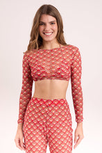 Laad de afbeelding in de Gallery-viewer, Gallery: Rio De Sol Beach Top Floral-Scales Top Harper