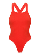 Laad de afbeelding in de Gallery-viewer, Product Front: Rio De Sol One-Piece Cotele-Tomate Olivia
