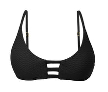 Laad de afbeelding in de Gallery-viewer, Product Front: Rio De Sol Top Top Bora-Black Bra-Trio