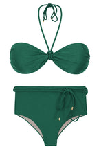Laad de afbeelding in de Gallery-viewer, Product Front: Rio De Sol Set Set Palace Twist Belted-High-Waist