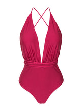 Laad de afbeelding in de Gallery-viewer, Product Front: Rio De Sol One-Piece Shimmer-Desejo New Vegas