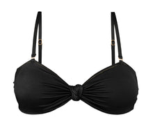 Laad de afbeelding in de Gallery-viewer, Product Front: Rio De Sol Top Top Shimmer-Black Bandeau-Joy
