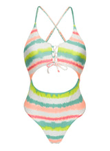 Laad de afbeelding in de Gallery-viewer, Product Front: Rio De Sol One-Piece Revelry Ivy Strap