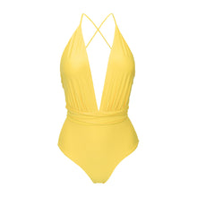 Laad de afbeelding in de Gallery-viewer, Product Front: Rio De Sol One-Piece Amarelo New Vegas