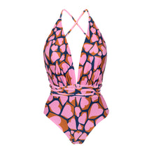 Laad de afbeelding in de Gallery-viewer, Product Front: Rio De Sol One-Piece Amore-Pink New Vegas
