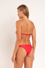 Laad de afbeelding in de Gallery-viewer, Model Back: Rio De Sol Bottom Bottom Microfibra-Chic-Red Leblon