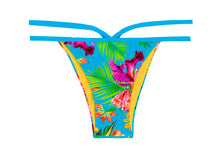 Laad de afbeelding in de Gallery-viewer, Product Front: Rio De Sol Bottom Calcinha Tropical Blue Neck