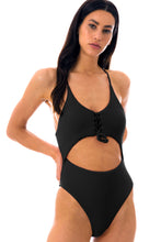Laad de afbeelding in de Gallery-viewer, Gallery: Rio De Sol One-Piece Dots-Black Ivy Strap