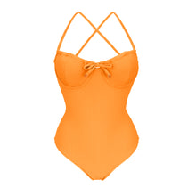 Laad de afbeelding in de Gallery-viewer, Product Front: Rio De Sol One-Piece Dots-Mango Julia