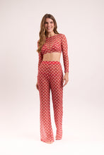 Laad de afbeelding in de Gallery-viewer, Model Front: Rio De Sol Beach Trousers Floral-Scales Pants Lana