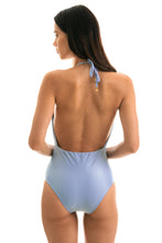 Laad de afbeelding in de Gallery-viewer, Model Back: Rio De Sol One-Piece Garoa Transpassado